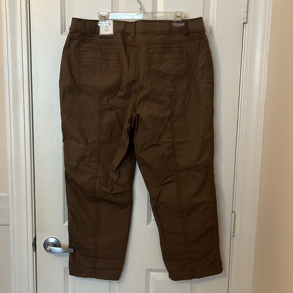 Chico’s Ripstop Utility Crop Cairo Brown, Size 3 NWT - Picture 2 of 5